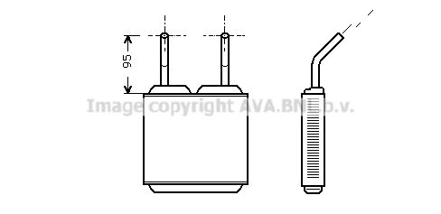 AVA QUALITY COOLING Siltummainis, Salona apsilde OLA6160